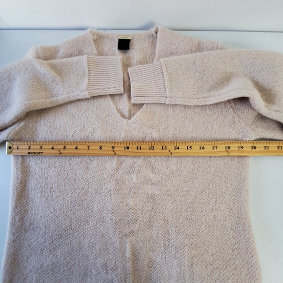 Magaschoni Mohair Wool Blend V-Neck Sweater Size M Long Sleeve Knit Pullover - Picture 5 of 11